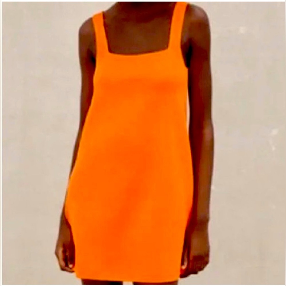 Zara Orange Mini Dress